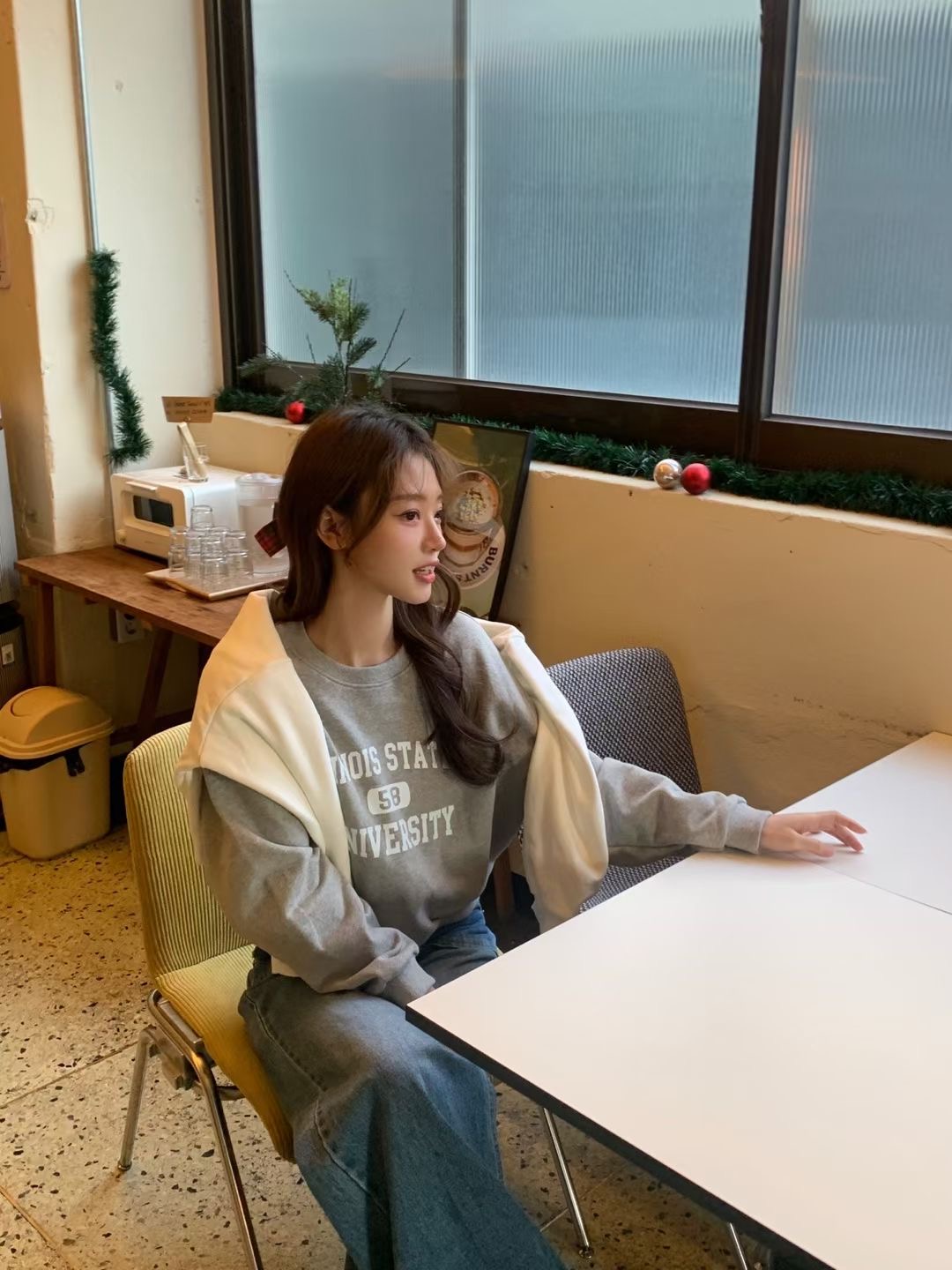 THEFLEX韓國直郵㊣女士新款25秋冬休閑推薦熱賣衛衣不含披肩THEFLEX衛衣