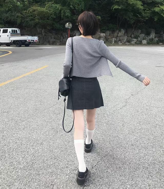 THEFLEX東大門㊣實拍女士新品人氣熱賣時尚真品短裙不含腰帶THEFLEX短裙