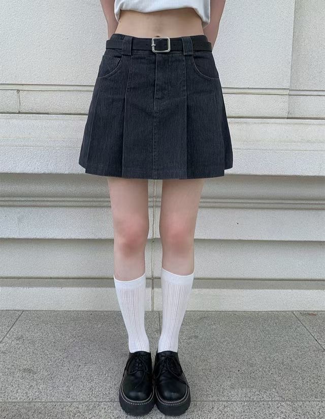 THEFLEX東大門㊣實拍女士新品人氣熱賣時尚真品短裙不含腰帶THEFLEX短裙圖色2