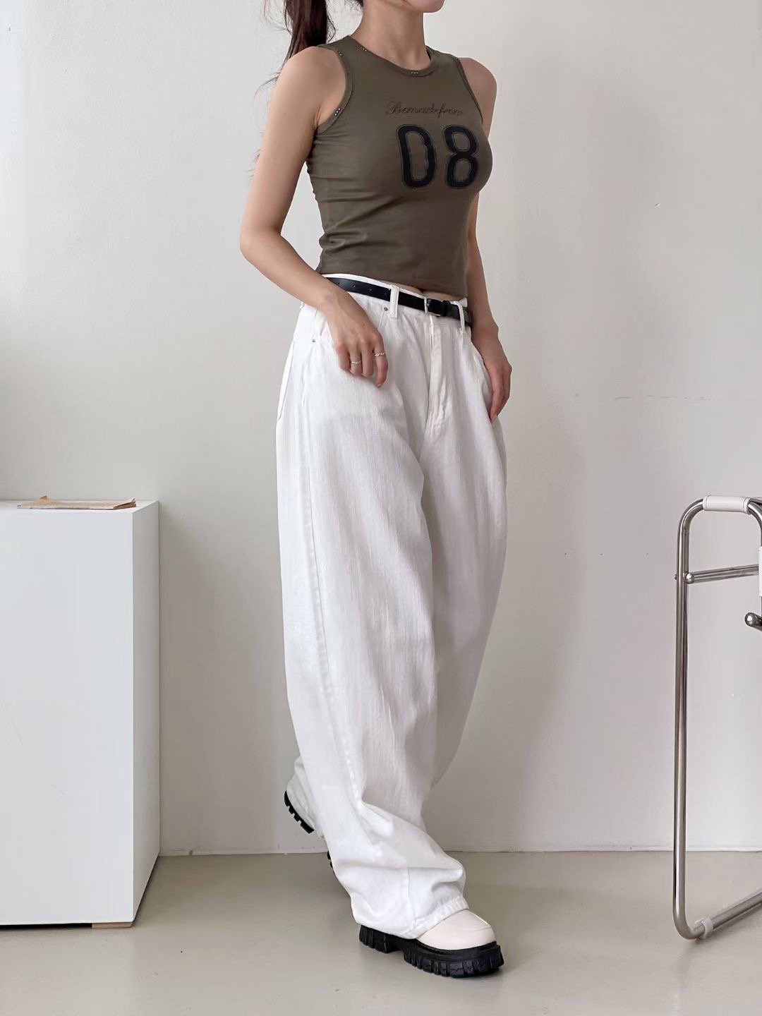THEFLEX東大門㊣實拍女裝新品休閑熱賣時尚25秋冬職業吊帶背心THEFLEX吊帶/背心