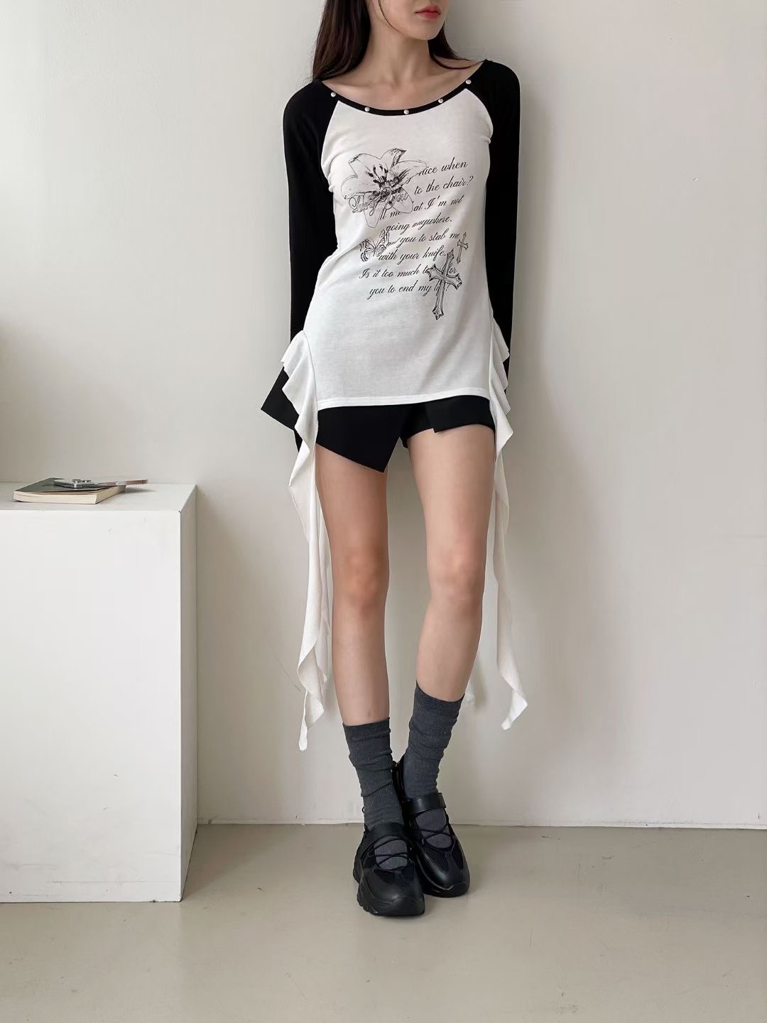 THEFLEX東大門㊣直郵女士新品熱賣推薦真品休閑時尚長袖T恤THEFLEX長袖T恤