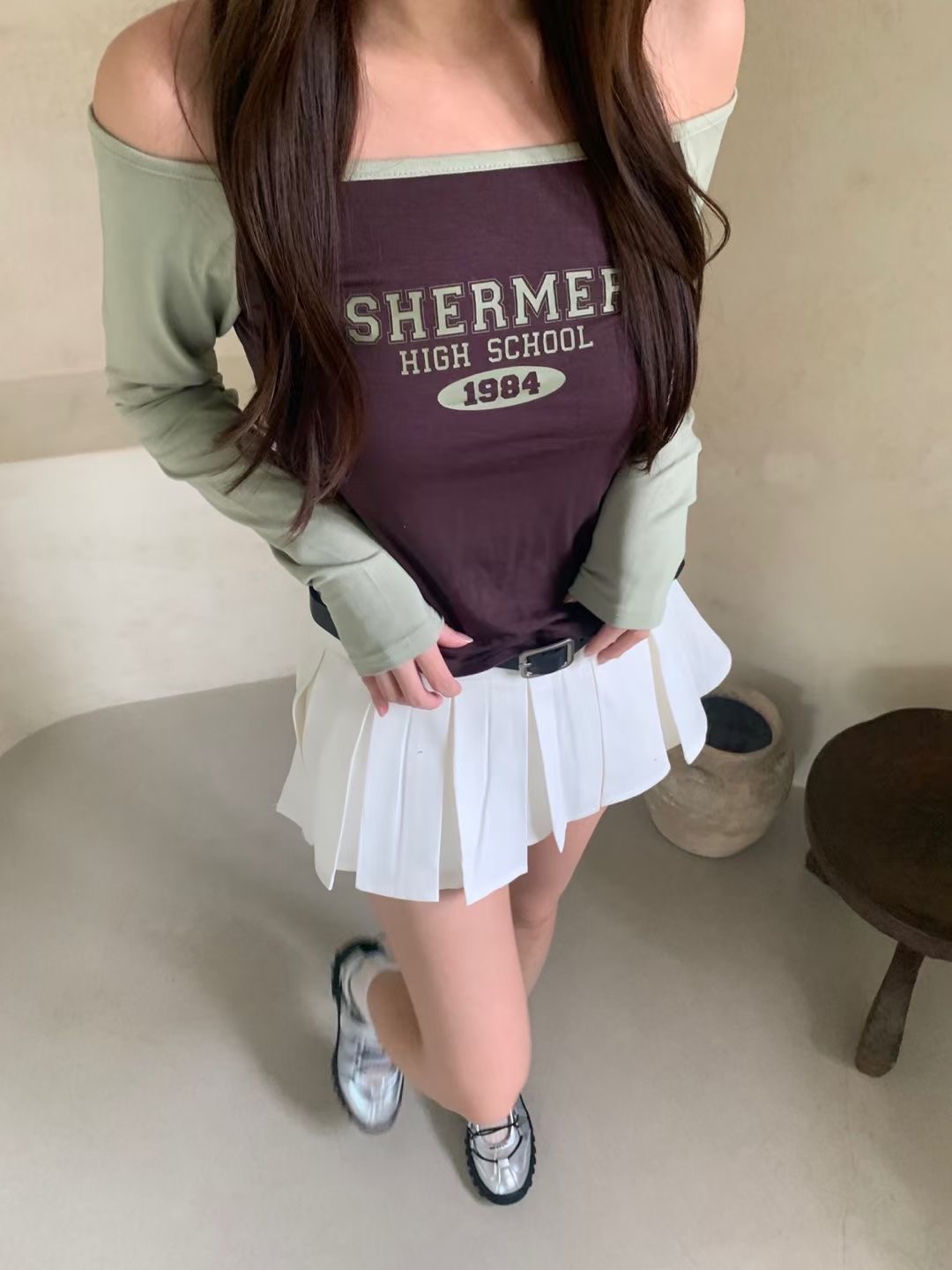THEFLEX東大門㊣代購女士新品熱賣25秋冬休閑推薦職業長袖T恤THEFLEX長袖T恤圖色3