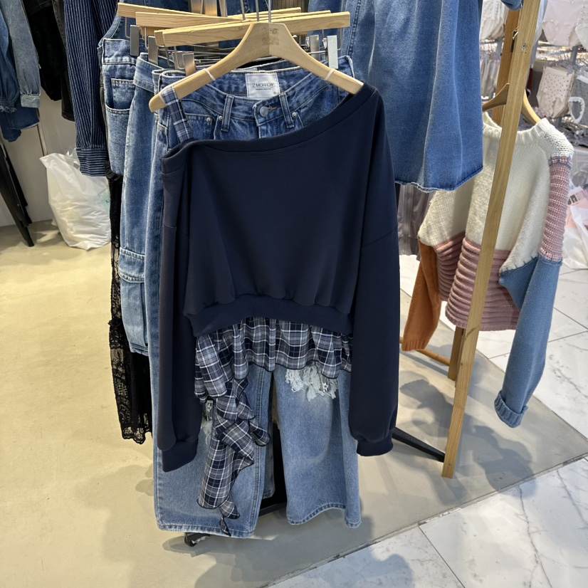 2MORROW東大門㊣實拍女士新品25秋冬人氣推薦時尚休閑職業衛衣2MORROW衛衣