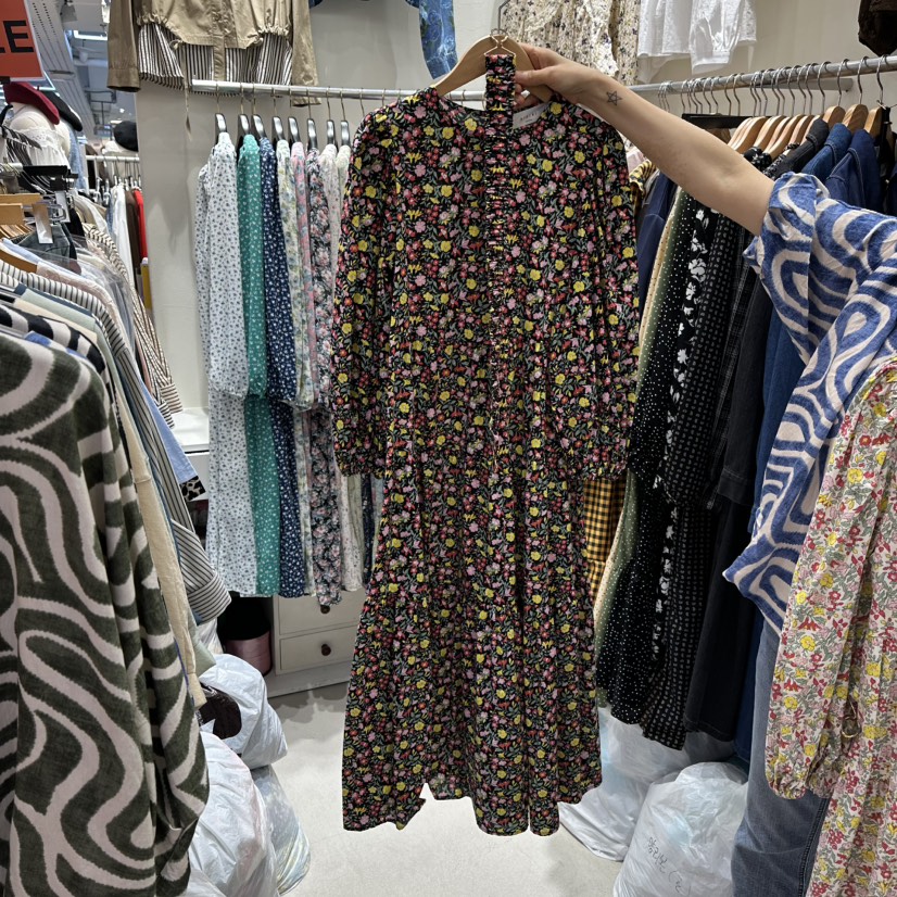 BIKINI韓國代購㊣女士新款25秋冬人氣真品職業熱賣連衣裙綁帶BIKINI連衣裙圖色1