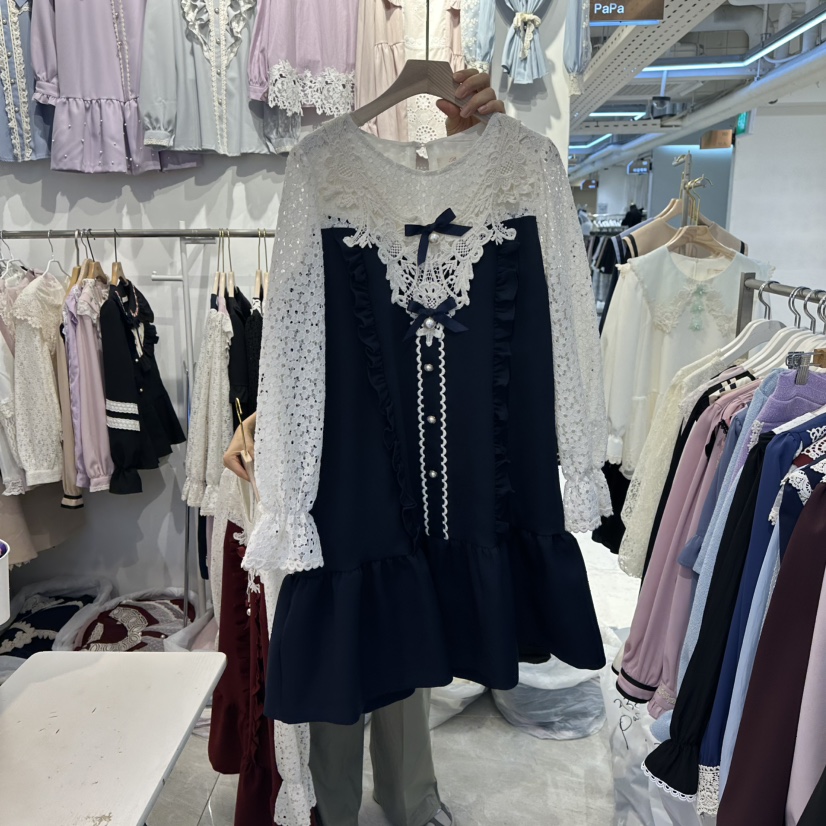 PAPA韓國代購㊣女裝新品熱賣推薦時尚真品人氣休閑職業連衣裙PAPA連衣裙
