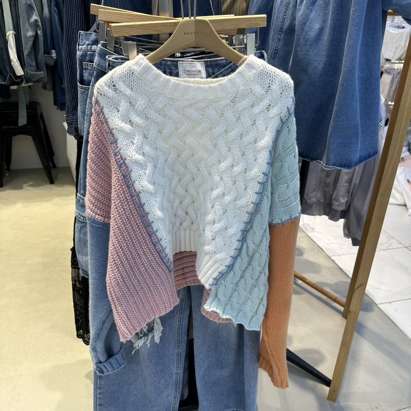 2MORROW東大門㊣實拍女士新品25秋冬職業人氣時尚休閑推薦毛衣2MORROW毛衣圖色3