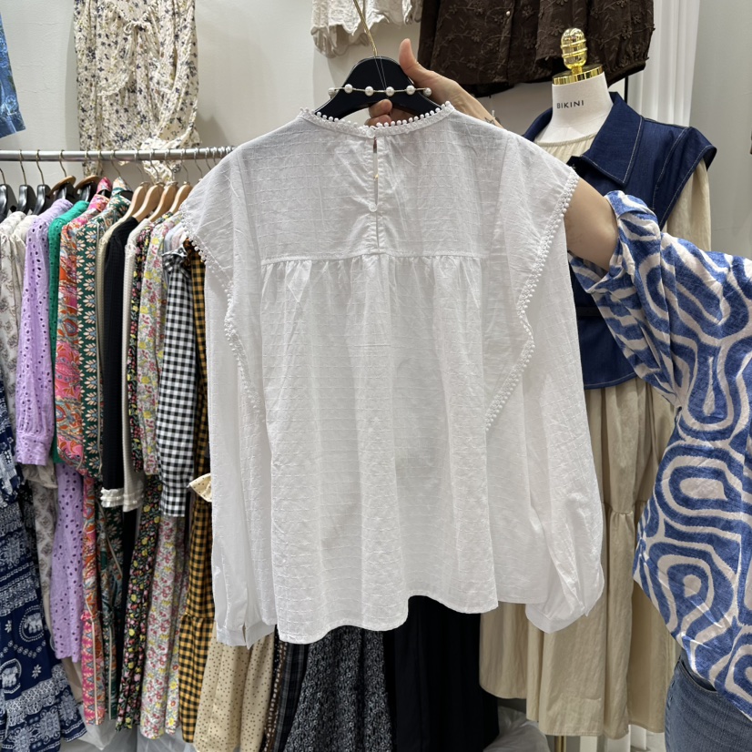 BIKINI東大門㊣代購女士新品熱賣休閑真品時尚職業襯衫蕾絲衫BIKINI襯衫/蕾絲衫