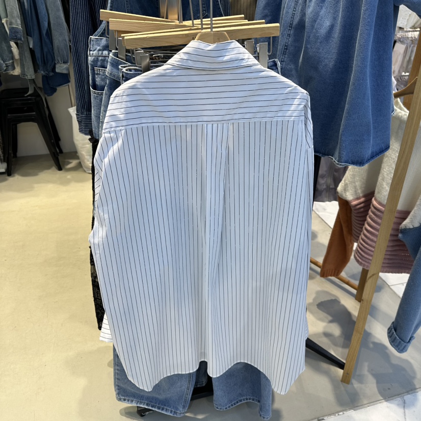 2MORROW東大門㊣代購女裝新品人氣25秋冬休閑襯衫蕾絲衫假兩件2MORROW襯衫/蕾絲衫