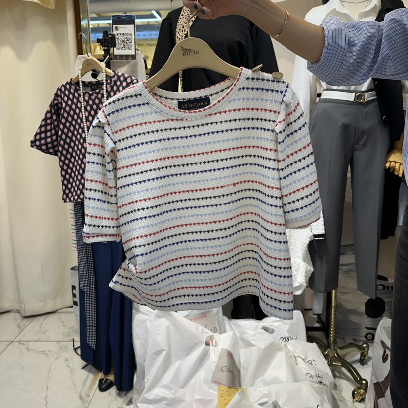 BUTTU東大門㊣代購女裝新品人氣職業25秋冬熱賣推薦時尚T恤10 O CLOCK/ButtuT恤圖色1
