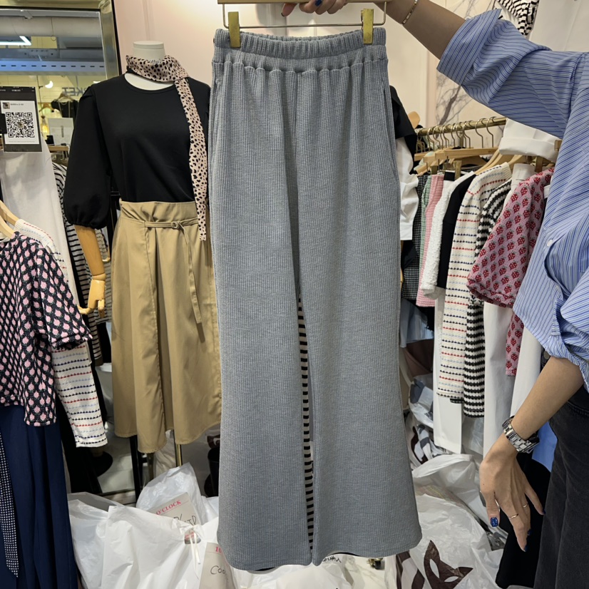 BUTTU東大門㊣實拍女士新品休閑人氣時尚推薦25秋冬休閑褲喇叭10 O CLOCK/Buttu休閑褲圖色1