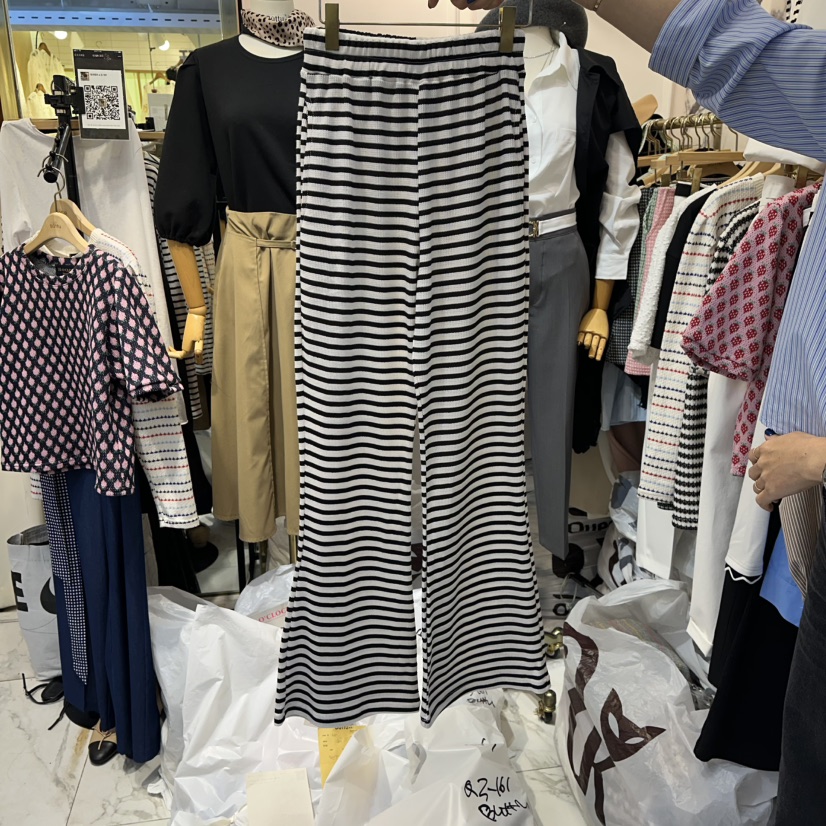 BUTTU東大門㊣實拍女士新品休閑人氣時尚推薦25秋冬休閑褲喇叭10 O CLOCK/Buttu休閑褲圖色3