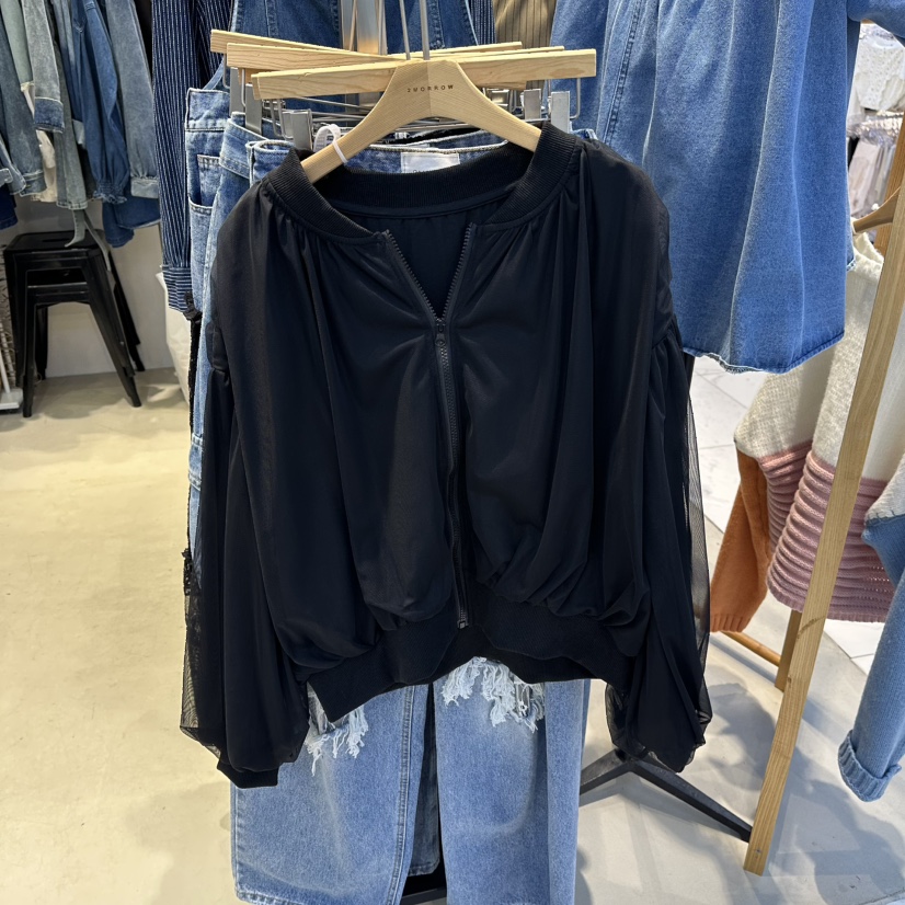 2MORROW韓國代購㊣女士新品25秋冬熱賣職業時尚人氣夾克褶皺2MORROW夾克圖色3