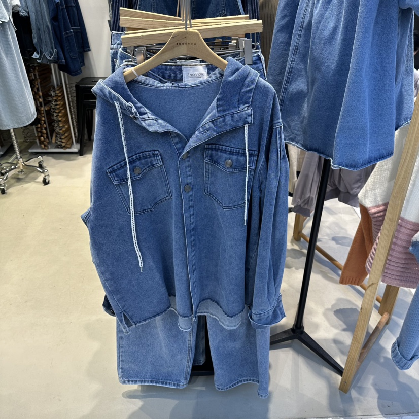 2MORROW東大門㊣代購女裝新品時尚休閑25秋冬真品熱賣夾克連帽2MORROW夾克