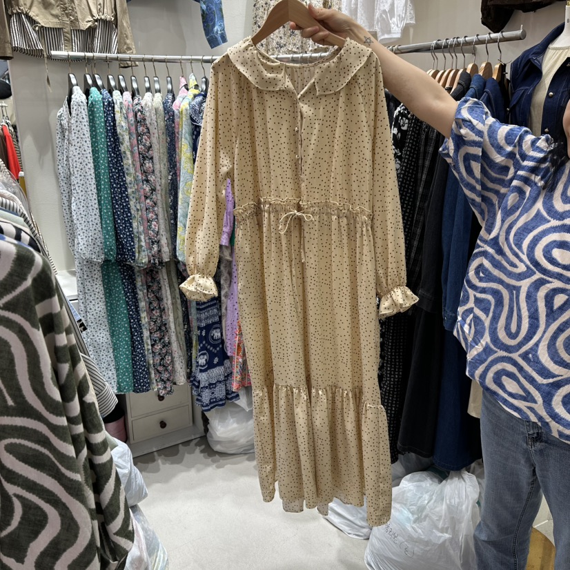 BIKINI東大門㊣代購女裝新品人氣25秋冬時尚休閑熱賣連衣裙BIKINI連衣裙圖色1