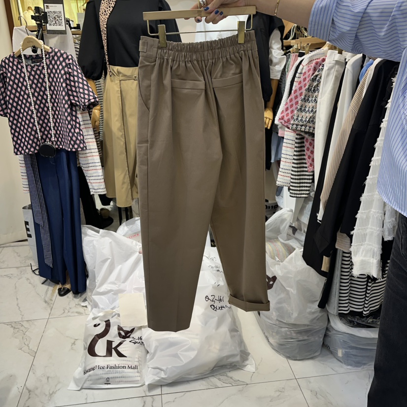 BUTTU東大門㊣直郵女裝新品熱賣25秋冬推薦真品休閑時尚休閑褲10 O CLOCK/Buttu休閑褲