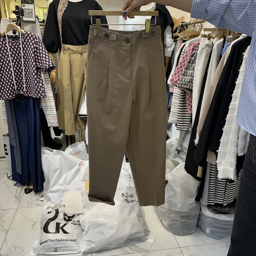 BUTTU東大門㊣直郵女裝新品熱賣25秋冬推薦真品休閑時尚休閑褲10 O CLOCK/Buttu休閑褲圖色3