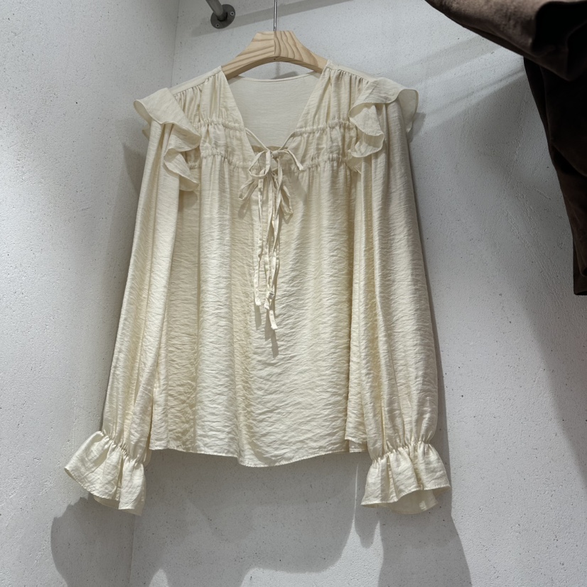 VIRUS東大門㊣代購女裝新品休閑真品25秋冬推薦熱賣襯衫蕾絲衫VIRUS襯衫/蕾絲衫圖色1
