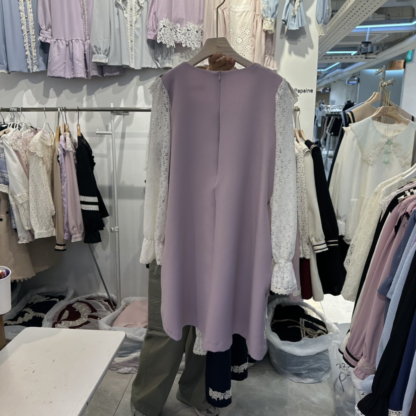 PAPA東大門㊣代購女士新款25秋冬時尚職業真品推薦休閑連衣裙PAPA連衣裙