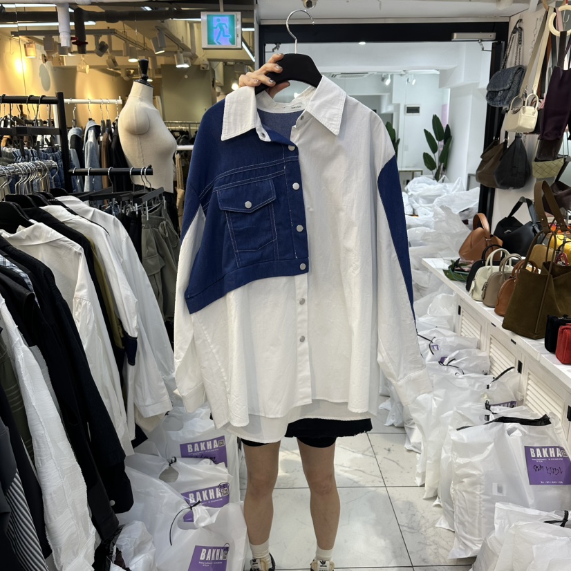 BAKHA東大門㊣直郵女士新品休閑時尚推薦職業25秋冬襯衫蕾絲衫BAKHA襯衫/蕾絲衫圖色3