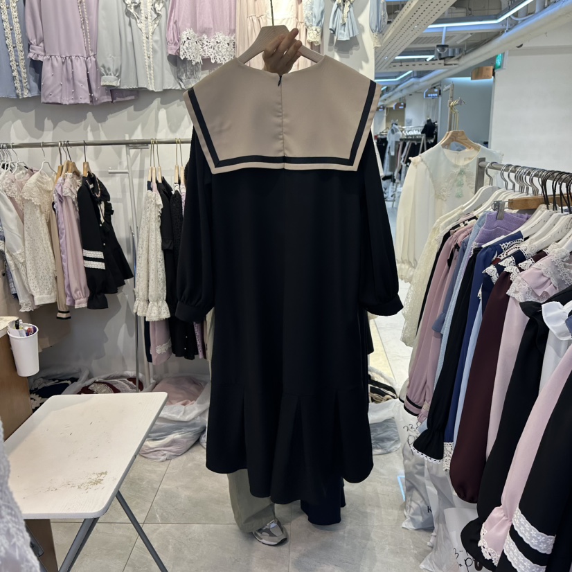 PAPA東大門㊣直郵女裝新品推薦熱賣人氣25秋冬職業時尚連衣裙PAPA連衣裙