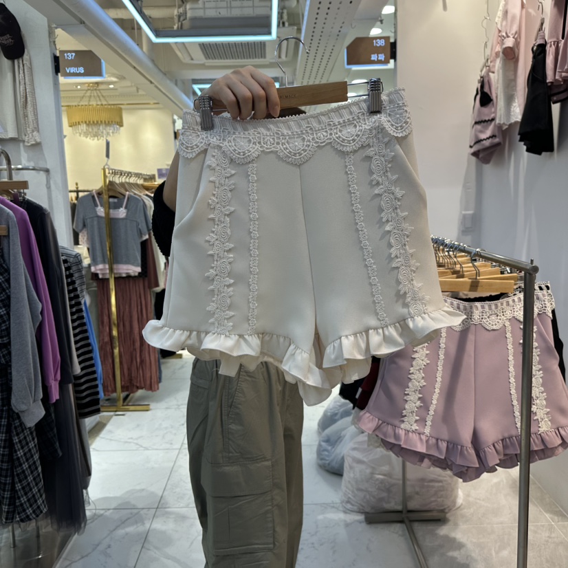 PAPA韓國代購㊣女裝新品時尚人氣熱賣休閑25秋冬真品推薦短褲PAPA短褲圖色1