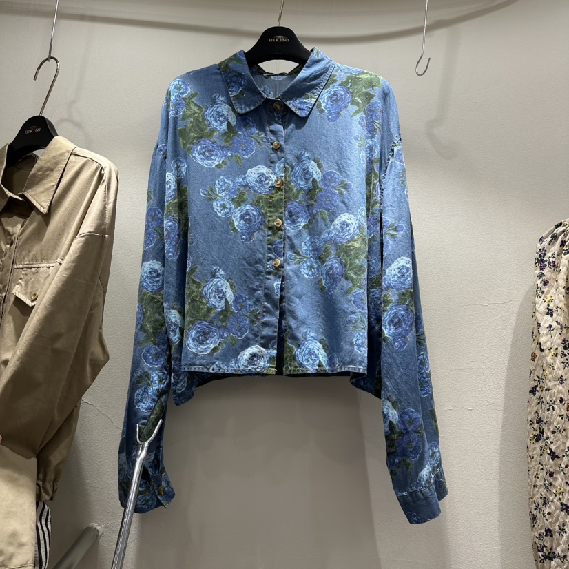 BIKINI東大門㊣直郵女裝新款真品推薦25秋冬職業襯衫蕾絲衫BIKINI襯衫/蕾絲衫圖色1
