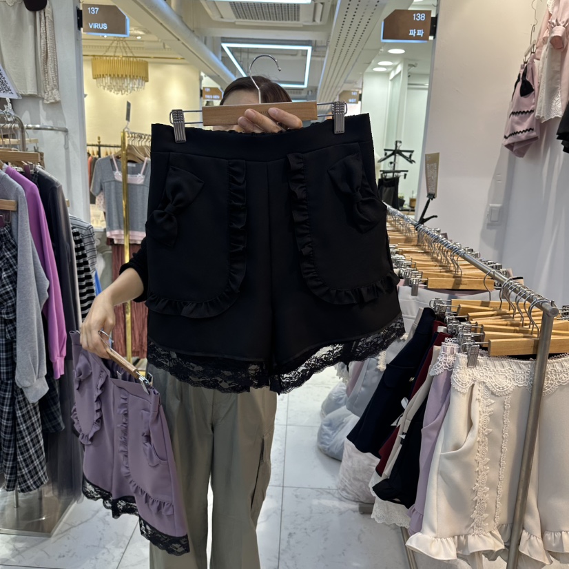PAPA東大門㊣實拍女士新品人氣推薦熱賣真品25秋冬時尚短褲PAPA短褲圖色3