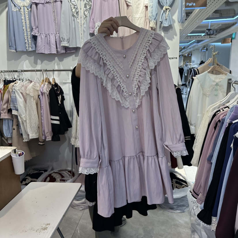 PAPA東大門㊣實拍女裝新品熱賣休閑時尚25秋冬人氣真品連衣裙PAPA連衣裙圖色2