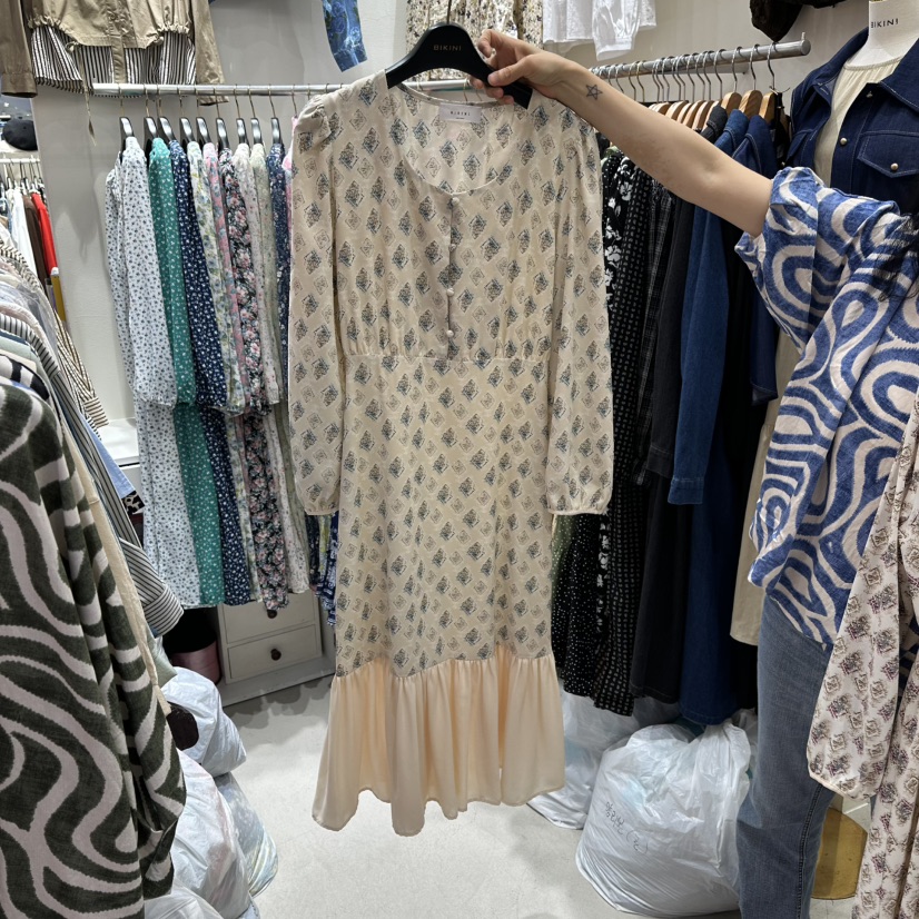 BIKINI東大門㊣實拍女士新款推薦時尚休閑熱賣真品連衣裙雪紡BIKINI連衣裙圖色2