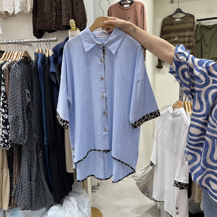 BIKINI韓國直郵㊣女裝新品真品職業推薦25秋冬熱賣襯衫蕾絲衫BIKINI襯衫/蕾絲衫圖色2
