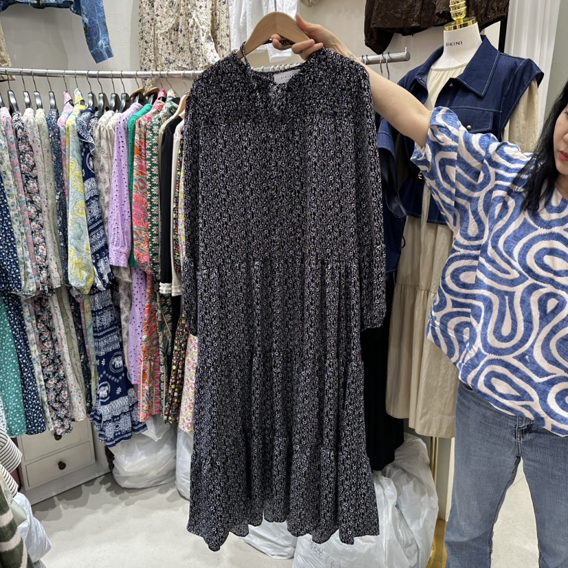 BIKINI韓國代購㊣女士新品人氣休閑熱賣25秋冬時尚真品連衣裙BIKINI連衣裙圖色2