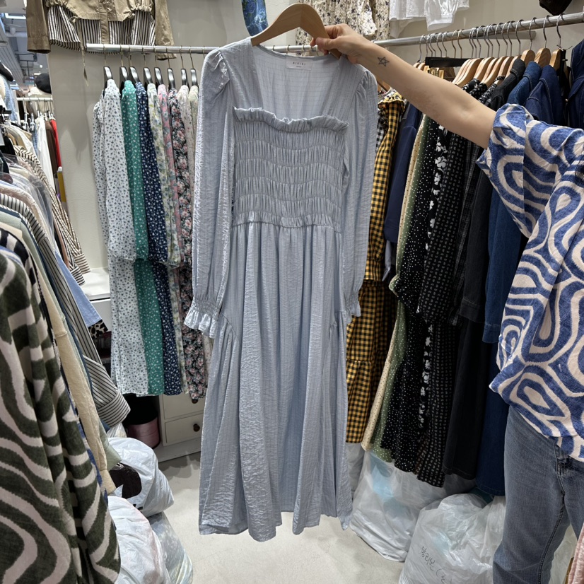 BIKINI東大門㊣實拍女士新款職業25秋冬真品熱賣時尚連衣裙BIKINI連衣裙圖色2