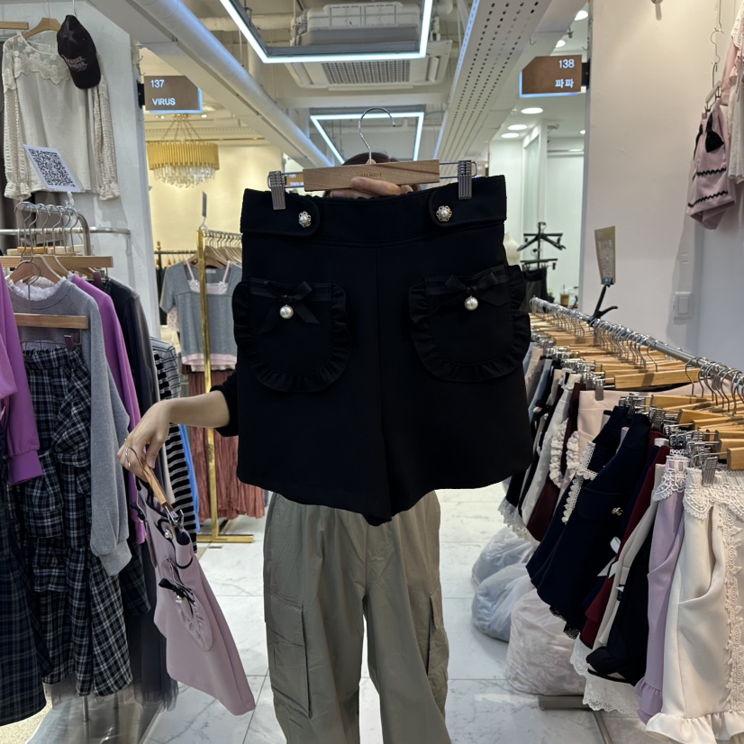 PAPA東大門㊣代購女士新品職業時尚真品熱賣休閑25秋冬短褲PAPA短褲圖色3