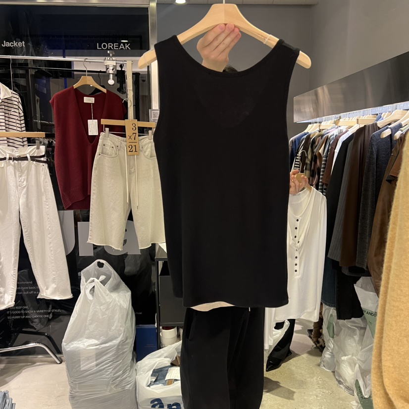 BANY ANCO韓國直郵㊣女士新品休閑熱賣推薦吊帶背心不含內搭BANY ANCO吊帶/背心