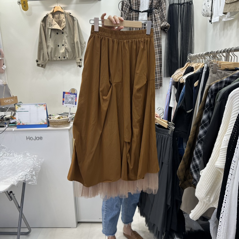 HOJAE東大門㊣直郵女裝新款人氣真品熱賣職業25秋冬時尚長裙MID-LEVEL JUMP長裙圖色1