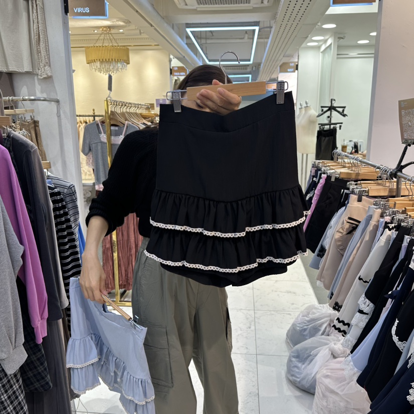 PAPA韓國代購㊣女裝新品時尚人氣職業推薦真品休閑熱賣裙褲PAPA裙褲圖色3