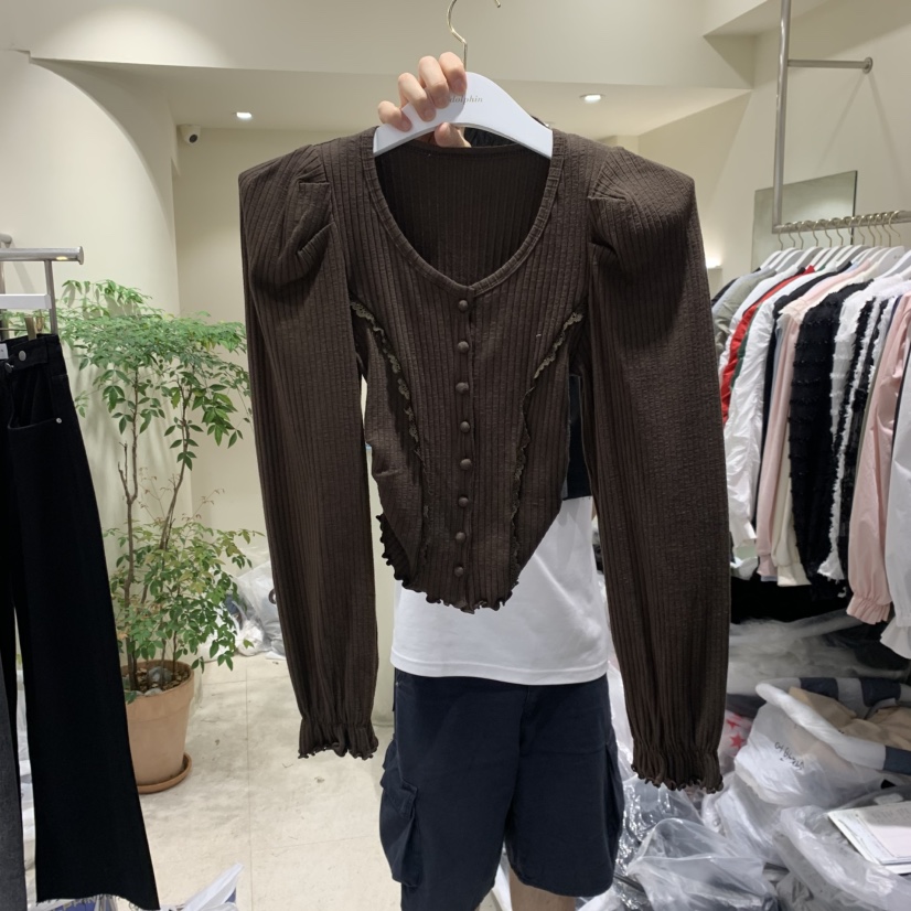 ENDOLPHIN東大門㊣實拍女裝新品真品推薦休閑人氣時尚長袖T恤ENDOLPHIN長袖T恤圖色3