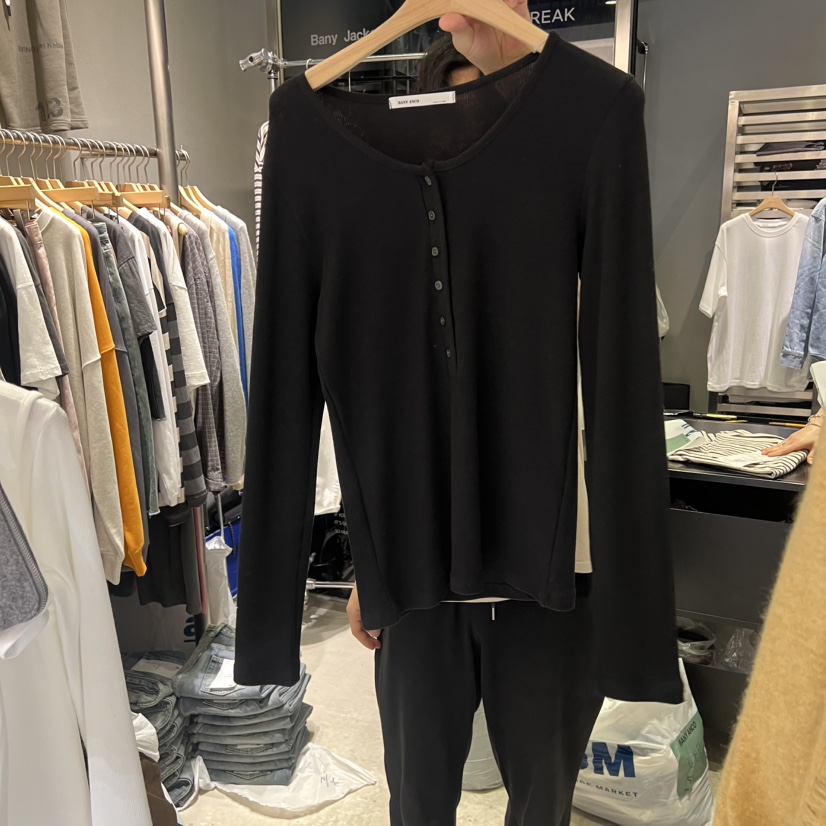 BANY ANCO東大門㊣代購女裝新品時尚真品職業休閑熱賣長袖T恤BANY ANCO長袖T恤圖色3