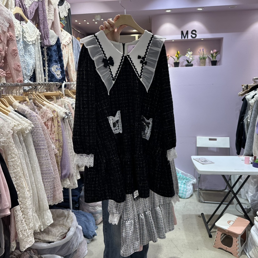 MS東大門㊣直郵女裝新品熱賣真品25秋冬職業人氣推薦連衣裙MS連衣裙圖色3