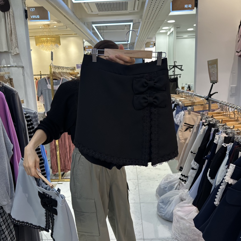 PAPA東大門㊣實拍女裝新款25秋冬職業真品熱賣休閑推薦裙褲PAPA裙褲圖色3