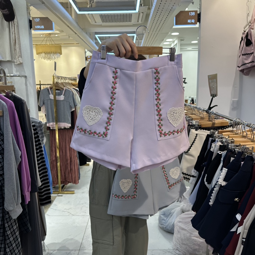 PAPA東大門㊣代購女裝新款職業休閑人氣推薦25秋冬時尚短褲PAPA短褲圖色1