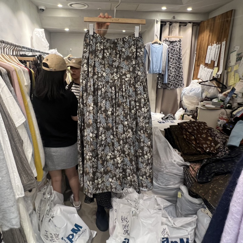 LOGROAD東大門㊣直郵女裝新品25秋冬休閑推薦熱賣半身裙中短裙LOG ROAD半身裙/中短裙圖色1