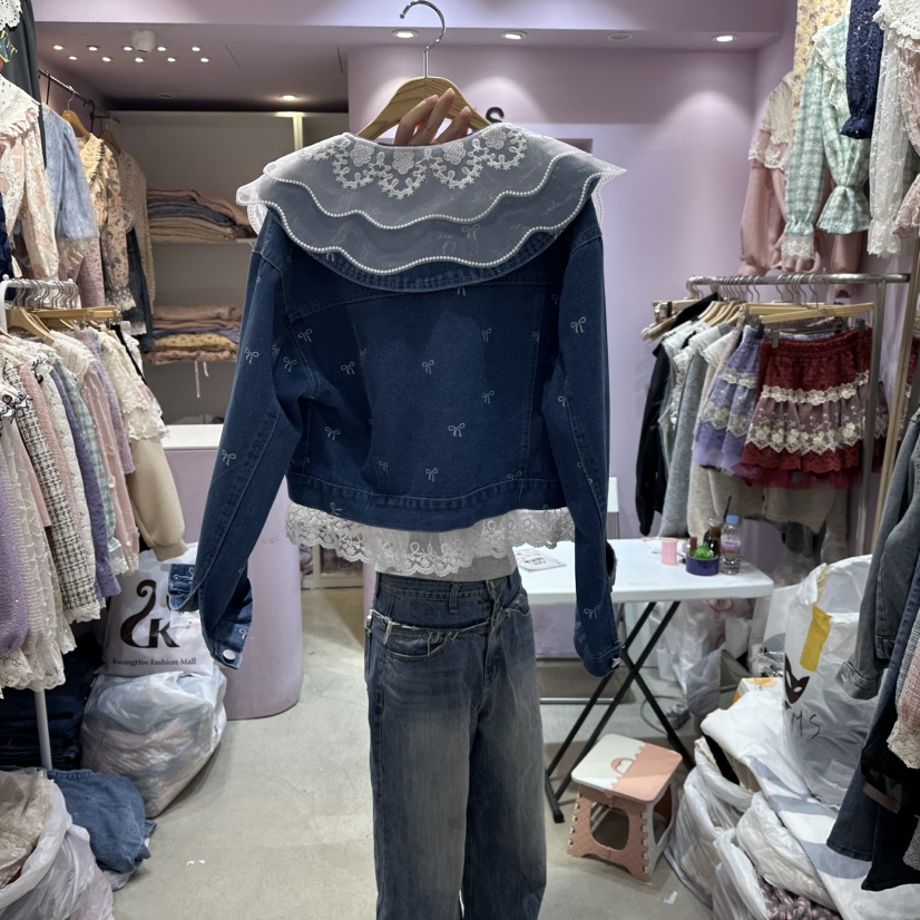 MS韓國直郵㊣女裝新品休閑時尚熱賣職業人氣真品夾克蝴蝶結MS夾克