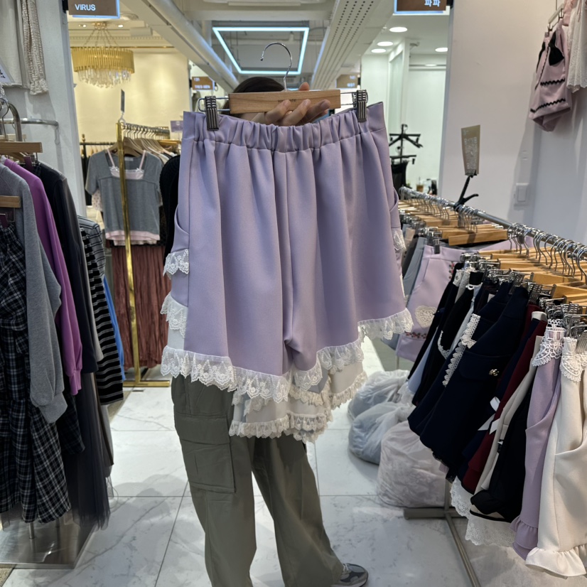 PAPA韓國直郵㊣女士新品25秋冬熱賣人氣時尚職業休閑真品短褲PAPA短褲