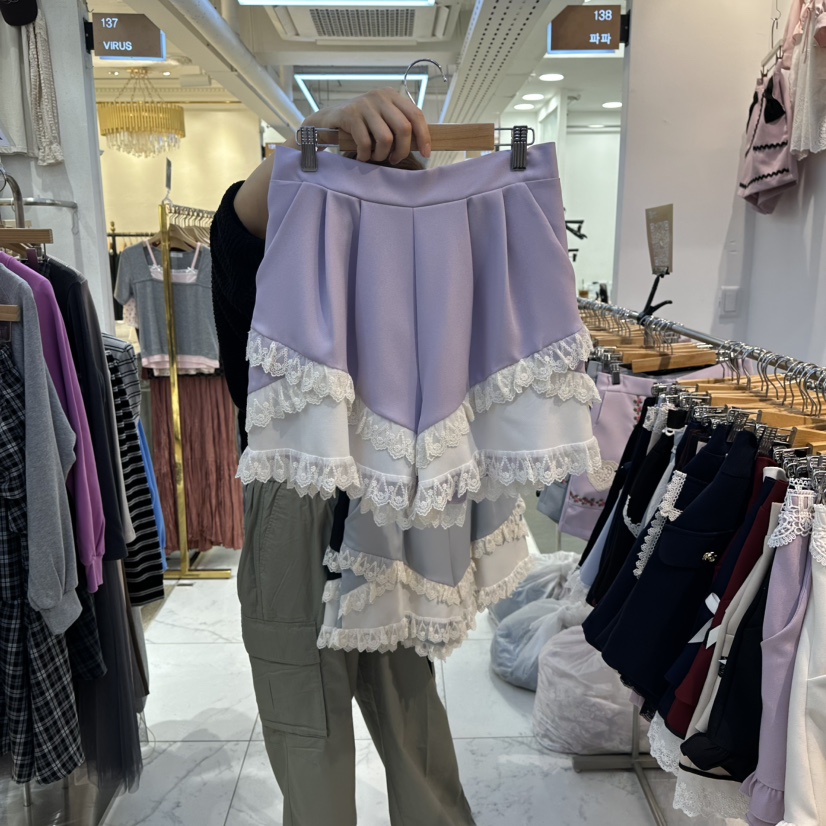 PAPA韓國直郵㊣女士新品25秋冬熱賣人氣時尚職業休閑真品短褲PAPA短褲圖色1