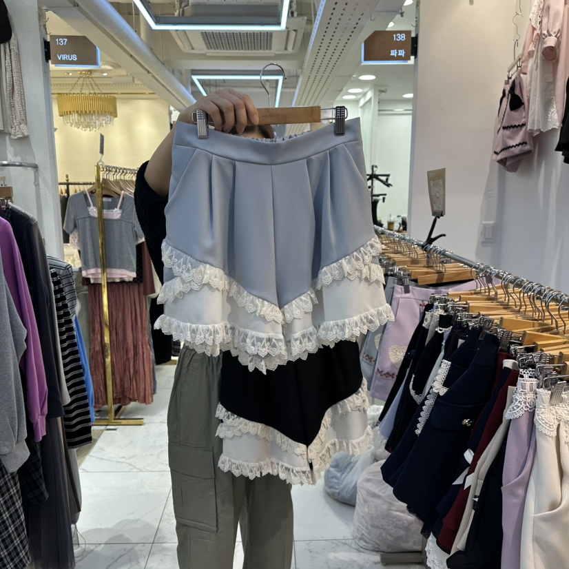 PAPA韓國直郵㊣女士新品25秋冬熱賣人氣時尚職業休閑真品短褲PAPA短褲圖色2