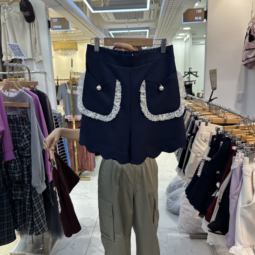 PAPA東大門㊣直郵女士新款真品時尚職業人氣推薦25秋冬短褲PAPA短褲圖色3