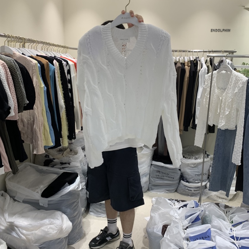 ENDOLPHIN東大門㊣代購女裝新品人氣時尚25秋冬熱賣真品針織衫ENDOLPHIN針織衫圖色1
