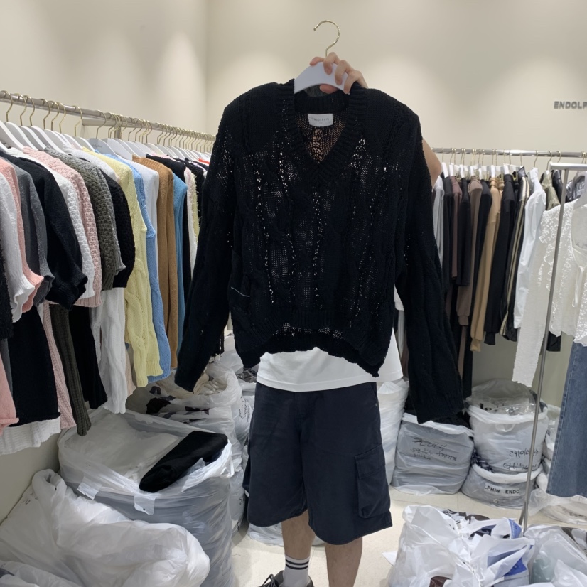 ENDOLPHIN東大門㊣代購女裝新品人氣時尚25秋冬熱賣真品針織衫ENDOLPHIN針織衫圖色4