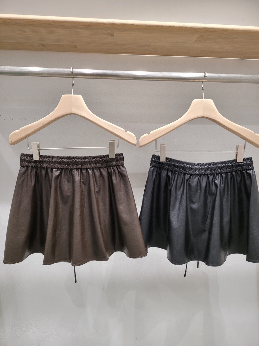 THE OTHER東大門㊣代購女裝新品熱賣時尚人氣25秋冬短裙皮革THE OTHER短裙